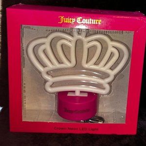 Juicy Couture Neon lamp perfume desk decor  pink light crown